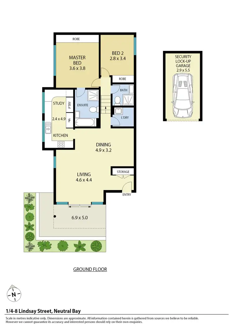 Floorplan of Homely apartment listing, 1/4-8 Lindsay Street, Neutral Bay NSW 2089