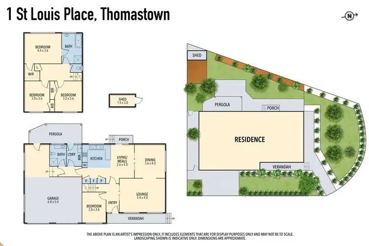 Floorplan of Homely house listing, 1 St Louis Place, Thomastown VIC 3074