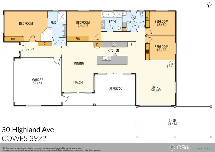 Floorplan of Homely house listing, 30 Highland Avenue, Cowes VIC 3922