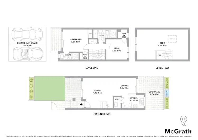 Floorplan of Homely townhouse listing, 14/2 Hamilton Avenue, Naremburn NSW 2065