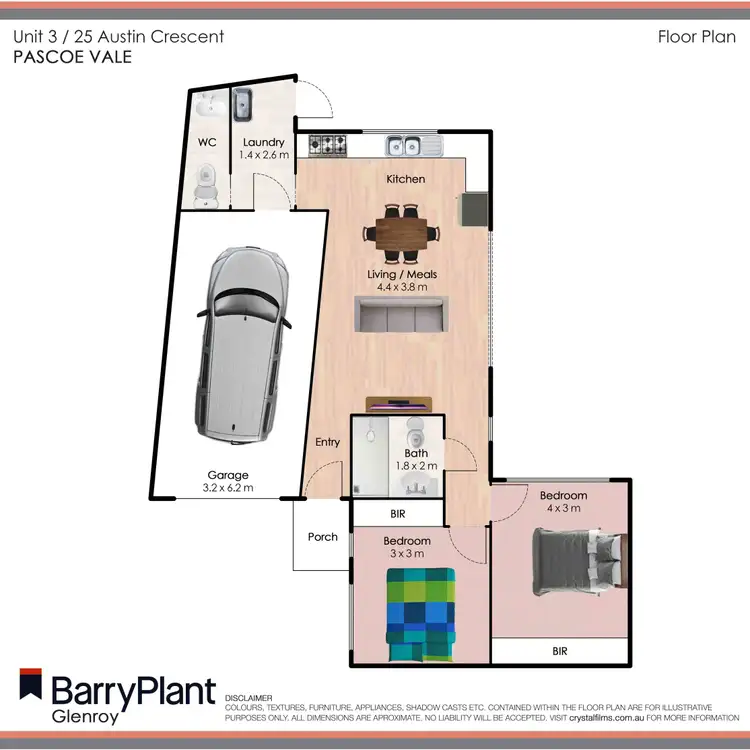 Floorplan of Homely townhouse listing, 3/25 Austin Crescent, Pascoe Vale VIC 3044