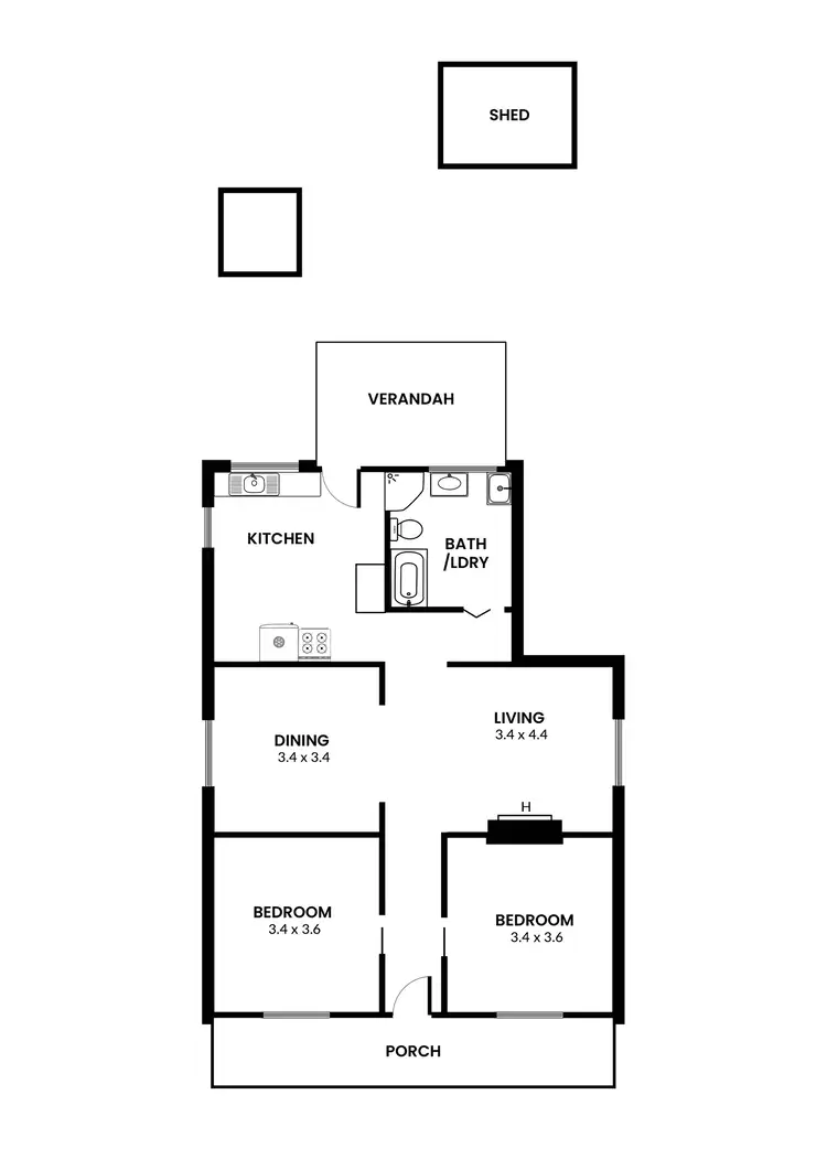 Floorplan of Homely house listing, 63 Dover Road, Williamstown VIC 3016