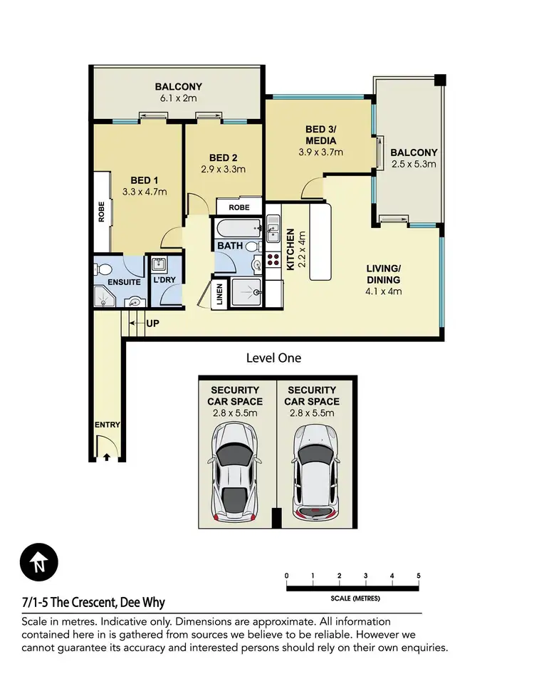 Floorplan of Homely apartment listing, 7/1-5 The Crescent, Dee Why NSW 2099