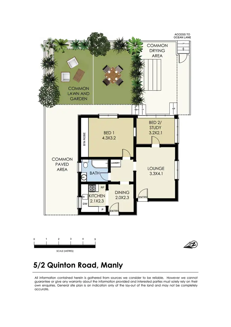 Floorplan of Homely apartment listing, 5/2 Quinton Road, Manly NSW 2095