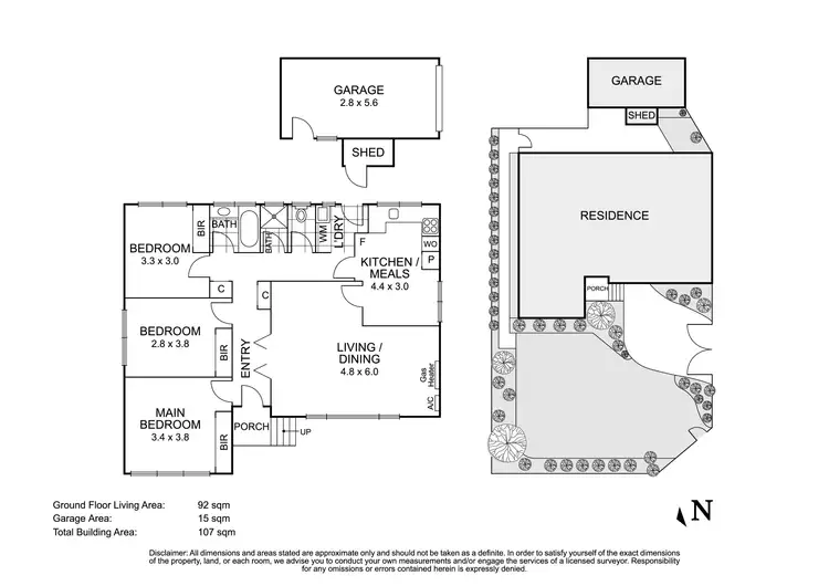 Floorplan of Homely unit listing, 1/4 Craileen Street, Donvale VIC 3111