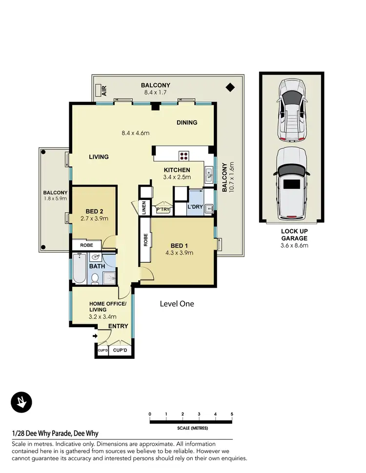 Floorplan of Homely apartment listing, 1/28 Dee Why Parade, Dee Why NSW 2099