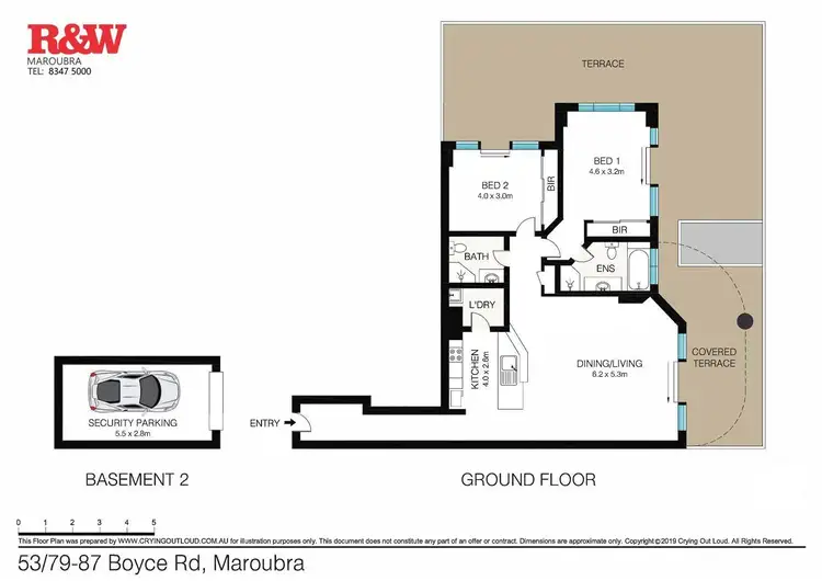 Floorplan of Homely apartment listing, 53/79-87 Boyce Road, Maroubra NSW 2035