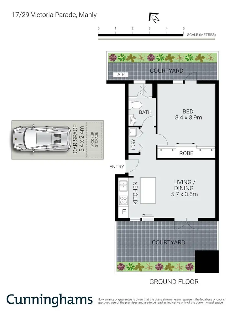 Floorplan of Homely apartment listing, 17/29 Victoria Parade, Manly NSW 2095