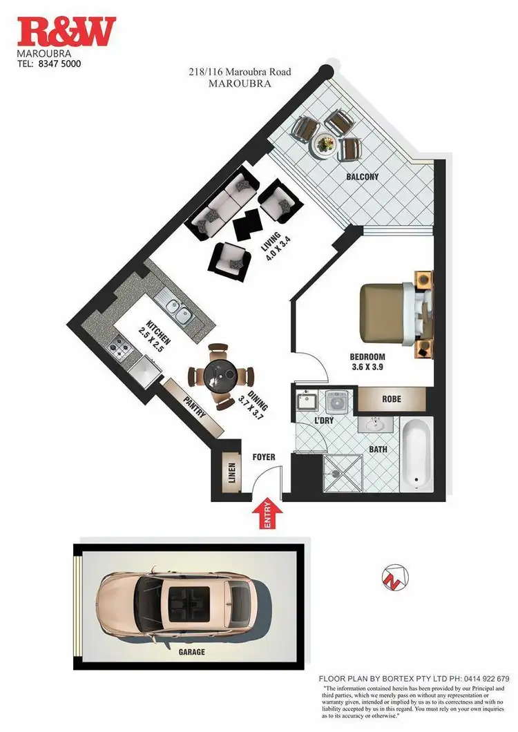 Floorplan of Homely apartment listing, 218/116-132 Maroubra Road, Maroubra NSW 2035