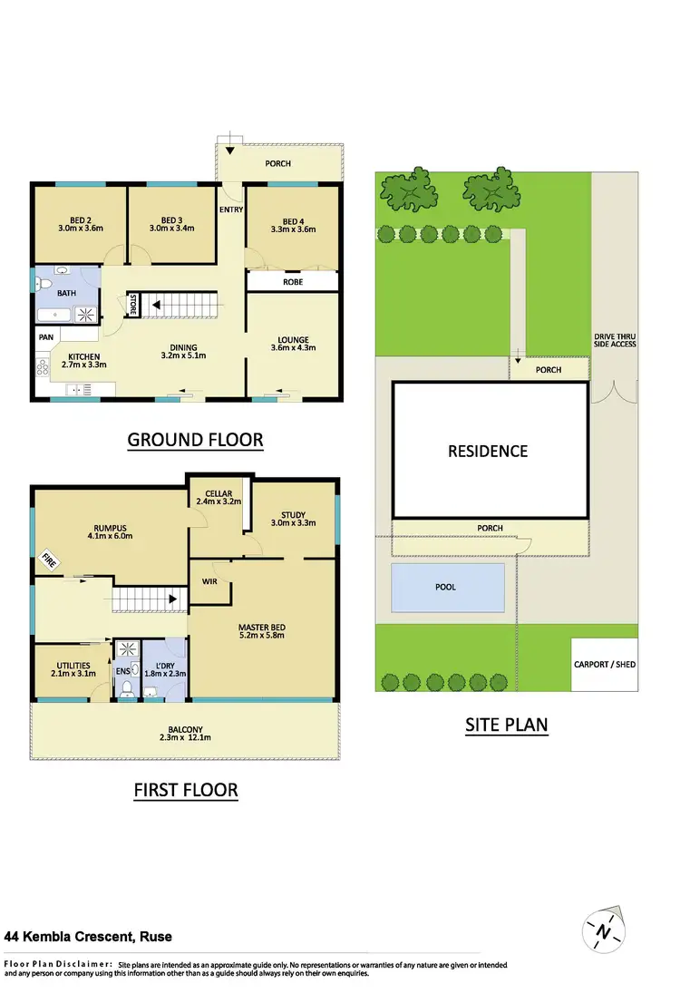 Floorplan of Homely house listing, 44 Kembla Crescent, Ruse NSW 2560