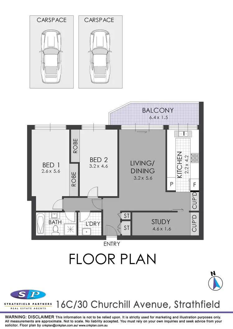 Floorplan of Homely apartment listing, 16C/30 Churchill Avenue, Strathfield NSW 2135