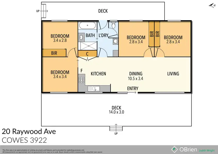 Floorplan of Homely house listing, 20 Raywood Avenue, Cowes VIC 3922