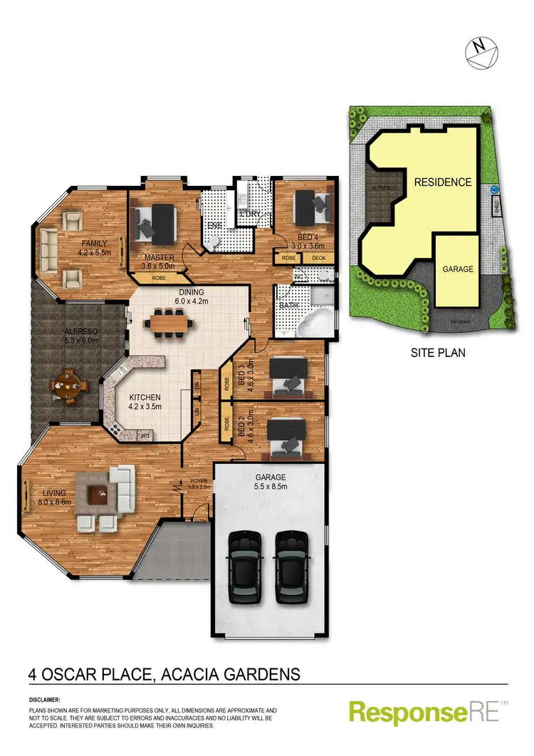 Floorplan of Homely house listing, 4 Oscar Place, Acacia Gardens NSW 2763