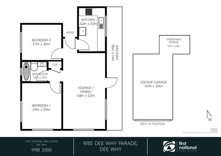 Floorplan of Homely apartment listing, 9/85 Dee Why Parade, Dee Why NSW 2099