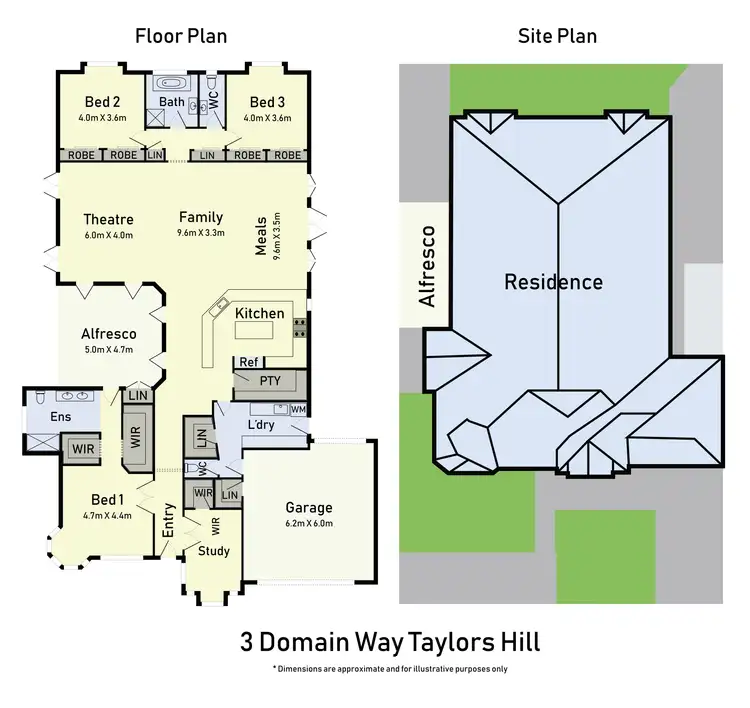 Floorplan of Homely house listing, 3 Domain Way, Taylors Hill VIC 3037