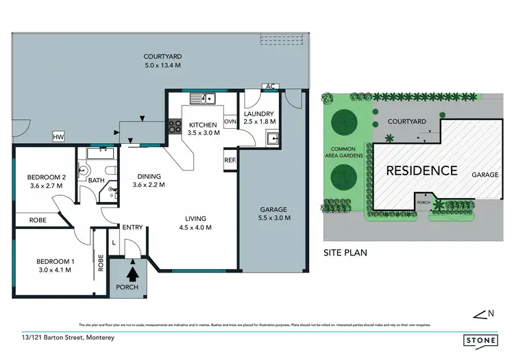 Floorplan of Homely villa listing, 13/121 Barton Street, Monterey NSW 2217