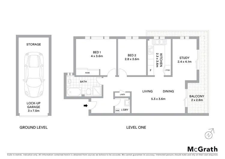 Floorplan of Homely apartment listing, 2/5-7 Wright Street, Hurstville NSW 2220