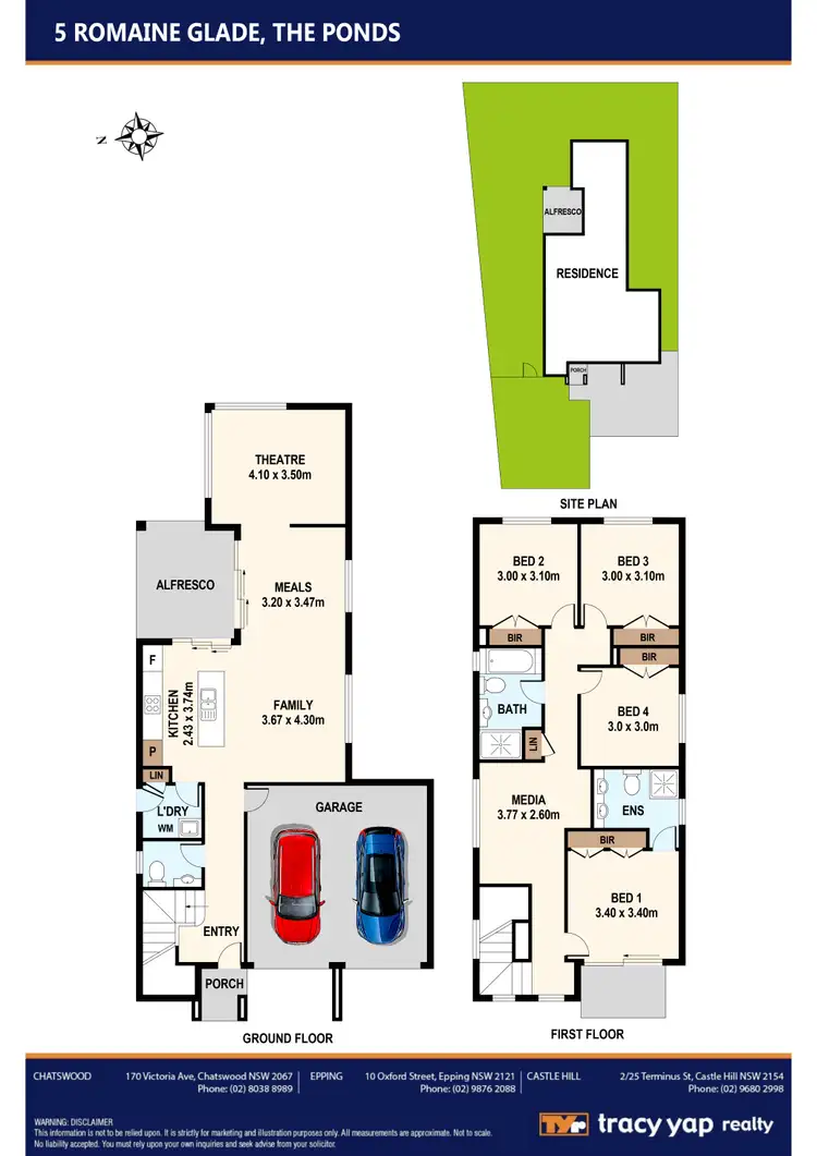 Floorplan of Homely house listing, 5 Romaine Glade, The Ponds NSW 2769