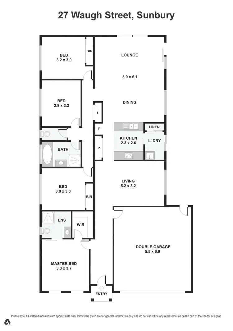 Floorplan of Homely house listing, 27 Waugh Street, Sunbury VIC 3429