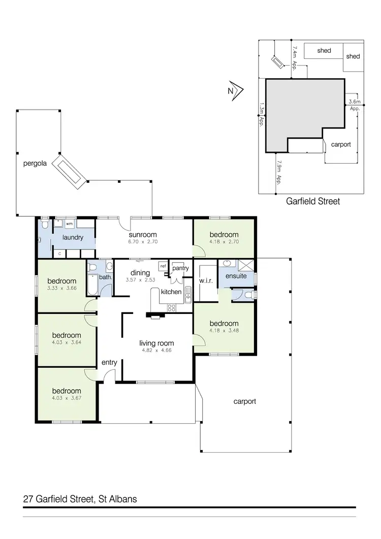Floorplan of Homely house listing, 27 Garfield Street, St Albans VIC 3021