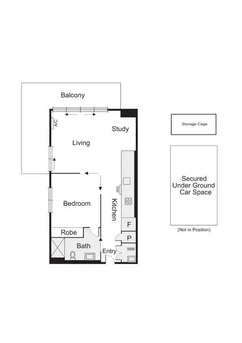 Floorplan of Homely apartment listing, 501/2A Henry Street, Windsor VIC 3181