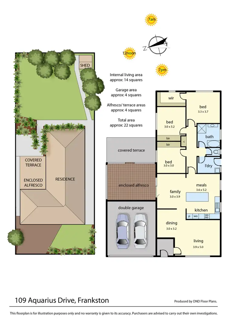 Floorplan of Homely house listing, 109 Aquarius Drive, Frankston VIC 3199