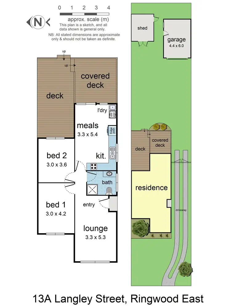 Floorplan of Homely unit listing, 13a Langley Street, Ringwood East VIC 3135