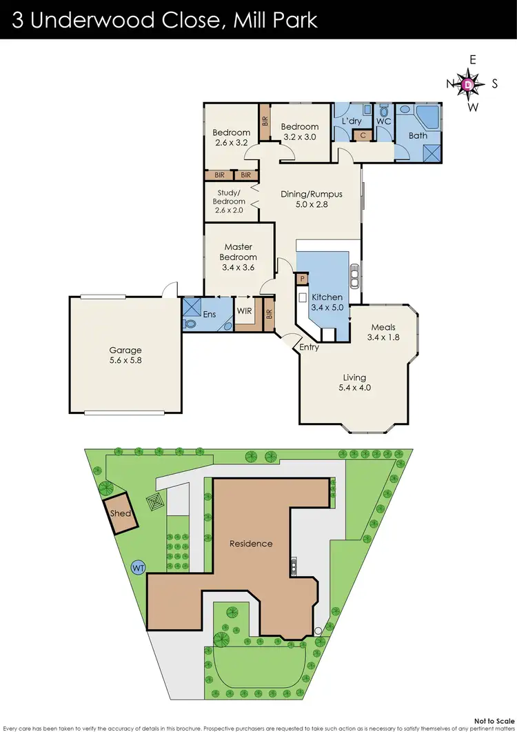 Floorplan of Homely house listing, 3 Underwood Close, Mill Park VIC 3082