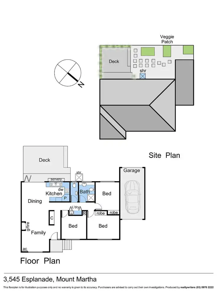 Floorplan of Homely unit listing, 3/545 Esplanade, Mount Martha VIC 3934