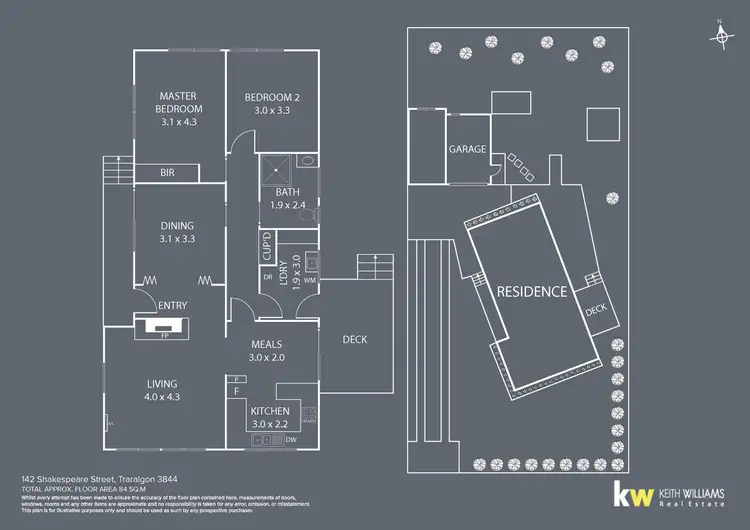 Floorplan of Homely house listing, 142 Shakespeare Street, Traralgon VIC 3844