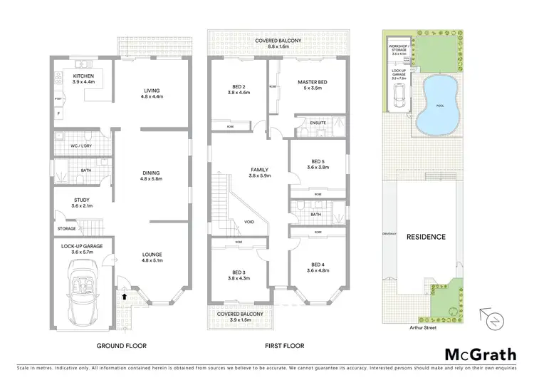 Floorplan of Homely house listing, 22 Arthur Street, Carlton NSW 2218