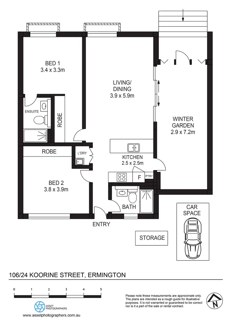 Floorplan of Homely apartment listing, 106/24-32 Koorine Street, Ermington NSW 2115