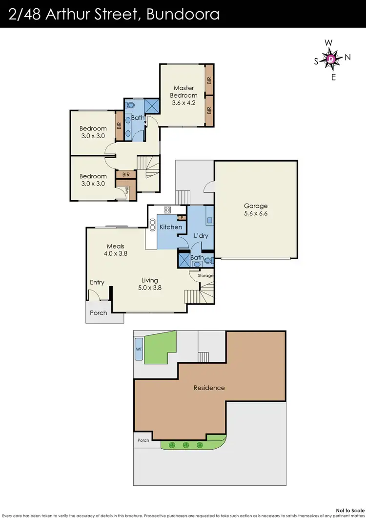 Floorplan of Homely unit listing, 2/48 Arthur Street, Bundoora VIC 3083