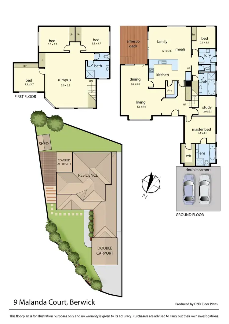 Floorplan of Homely house listing, 9 Malanda Court, Berwick VIC 3806