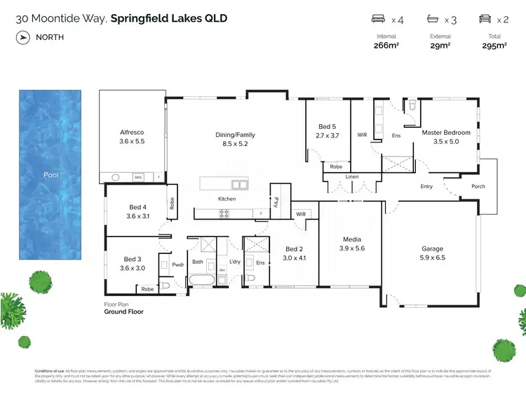 Floorplan of Homely house listing, 30 Moontide Way, Springfield Lakes QLD 4300
