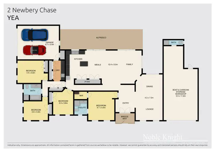 Floorplan of Homely house listing, 2 Newbery Chase, Yea VIC 3717