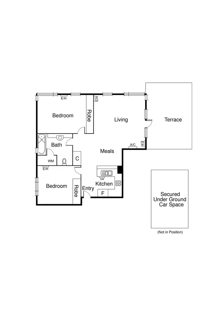 Floorplan of Homely apartment listing, 8/1 Graham Street, Port Melbourne VIC 3207