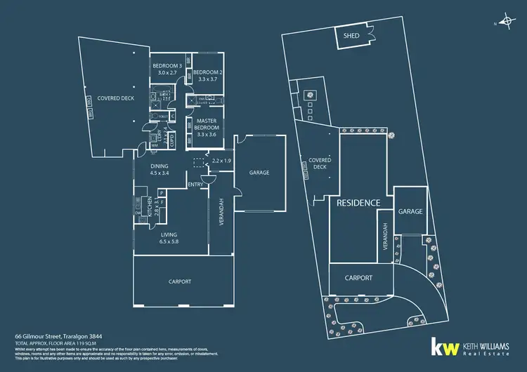 Floorplan of Homely house listing, 66 Gilmour Street, Traralgon VIC 3844