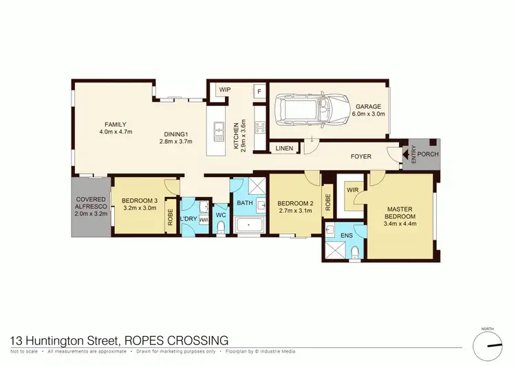 Floorplan of Homely house listing, 13 Huntington Street, Ropes Crossing NSW 2760