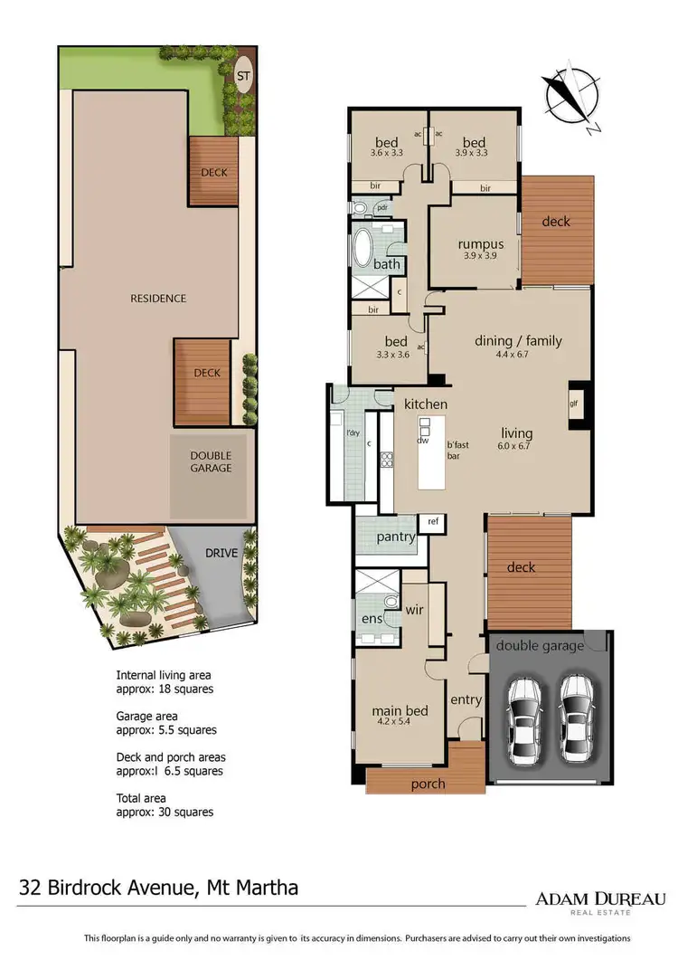 Floorplan of Homely house listing, 32 Birdrock Avenue, Mount Martha VIC 3934