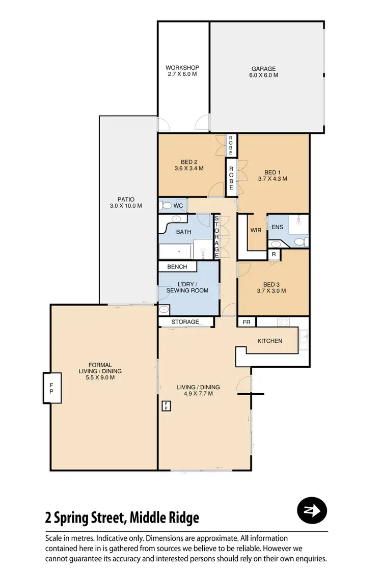 Floorplan of Homely house listing, 2 Spring Street, Middle Ridge QLD 4350