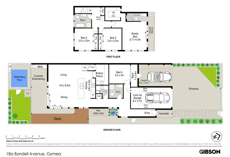 Floorplan of Homely semi-detached listing, 18A Bondell Avenue, Gymea NSW 2227