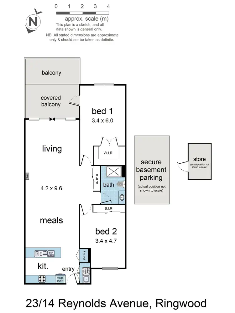 Floorplan of Homely apartment listing, 23/14 Reynolds Avenue, Ringwood VIC 3134