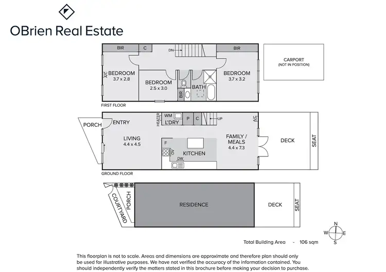Floorplan of Homely townhouse listing, 6/114 Warren Road, Mordialloc VIC 3195