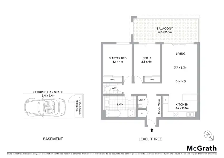Floorplan of Homely apartment listing, 320/6 Baywater Drive, Wentworth Point NSW 2127