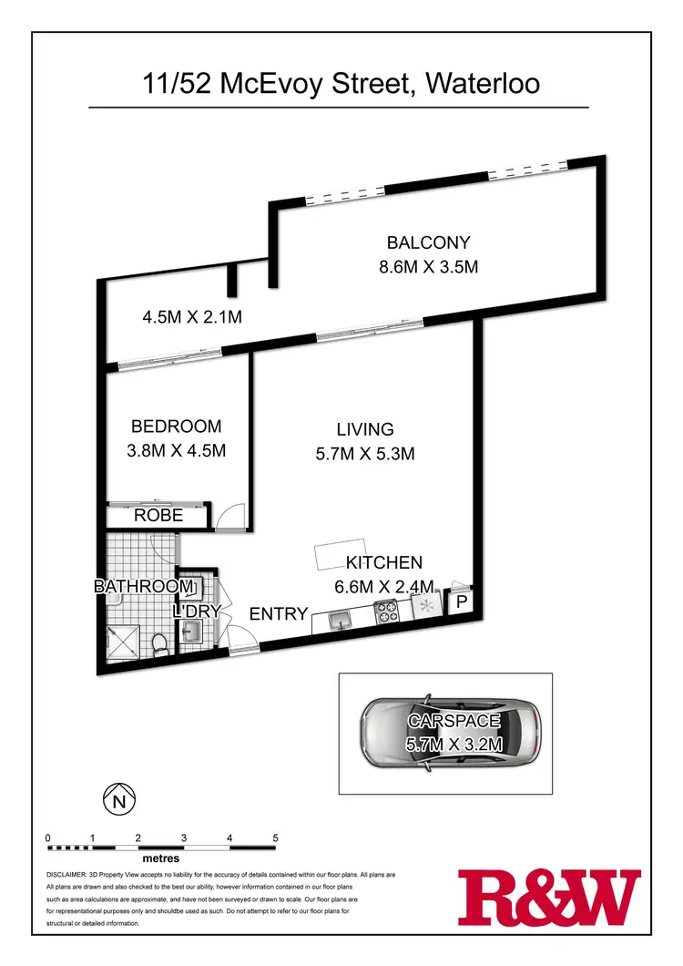 Floorplan of Homely apartment listing, 11/52-54 McEvoy Street, Waterloo NSW 2017