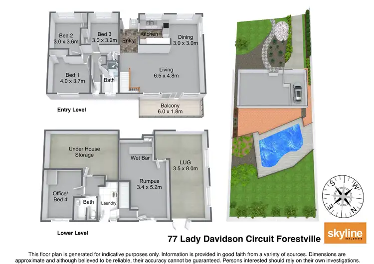 Floorplan of Homely house listing, 77 Lady Davidson Circuit, Forestville NSW 2087