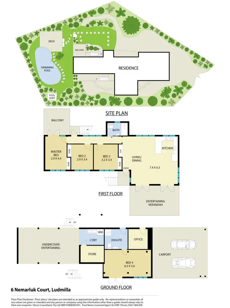 Floorplan of Homely house listing, 6 Nemarluk Court, Ludmilla NT 820