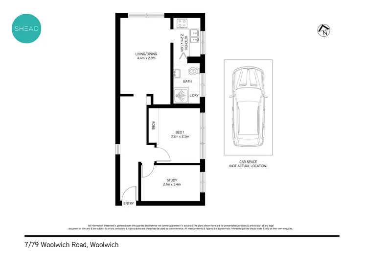 Floorplan of Homely apartment listing, 7/79 Woolwich Road, Woolwich NSW 2110