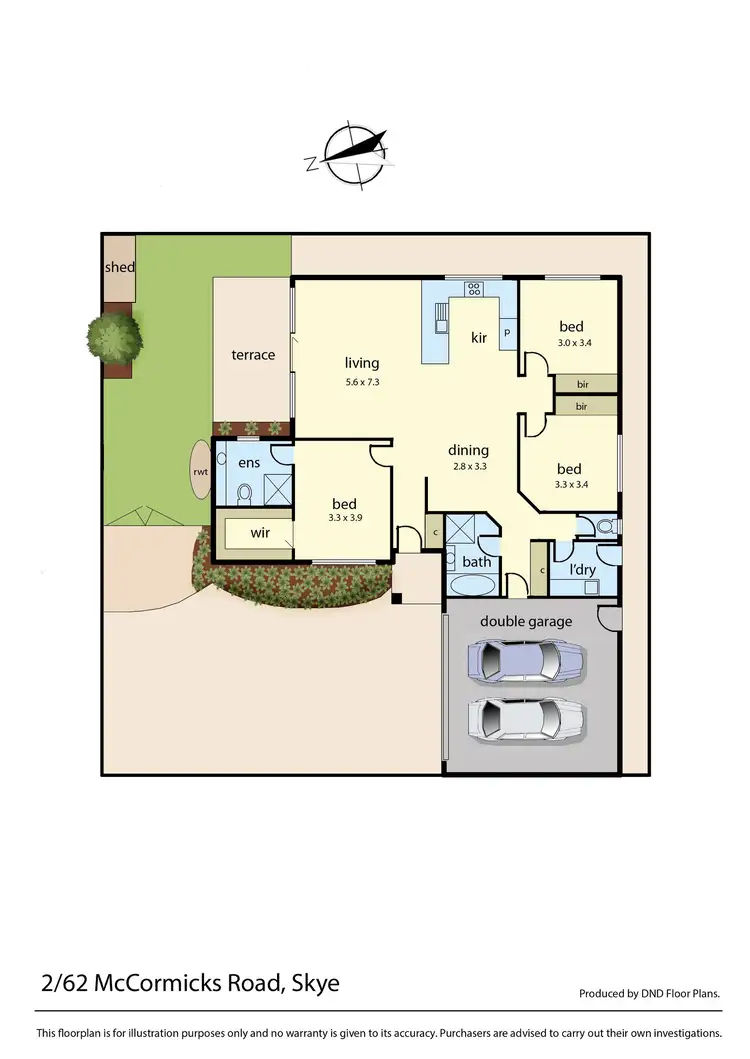 Floorplan of Homely unit listing, 2/62 Mccormicks Road, Skye VIC 3977